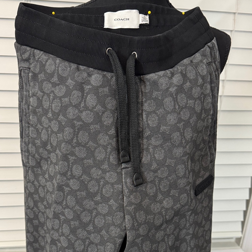 Coach Dark Gray Patterned Sweatpants - image 2